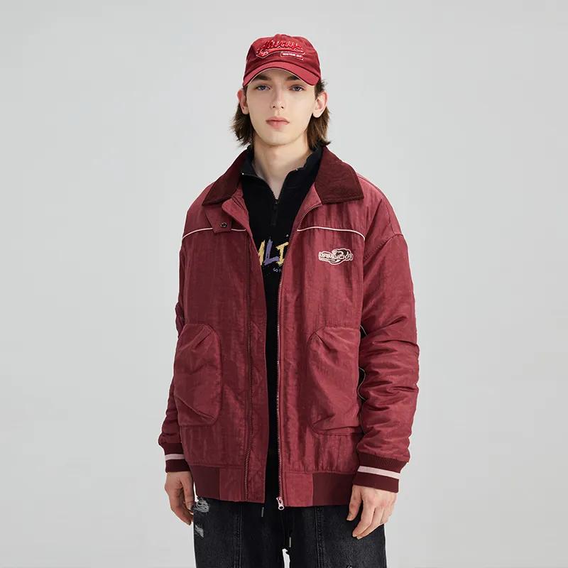 LAMLICKA Puffer Jackets Unisex Red-4