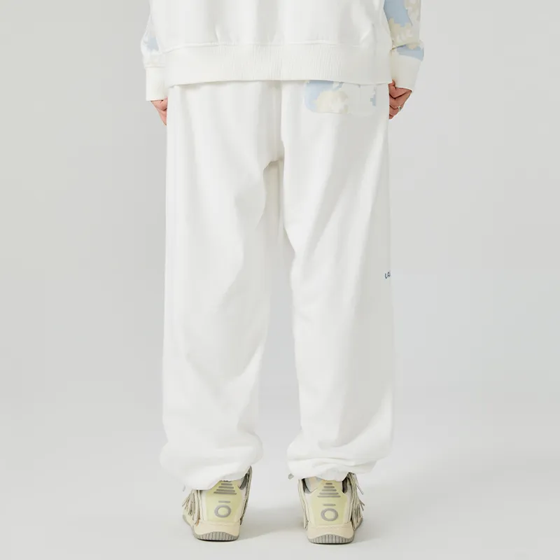 LAMLICKA 24SS Knitted Sports Pants Unisex White-4