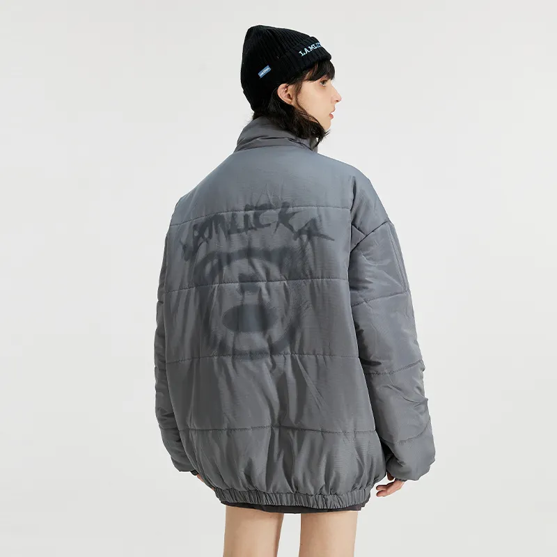 LAMLICKA Puffer Jacket Unisex Dark Gray-7