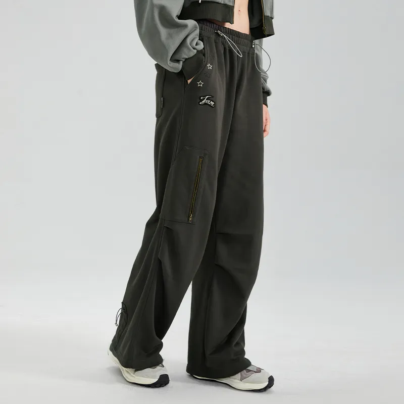 LAMLICKA Cargo Pants Unisex Gray-3