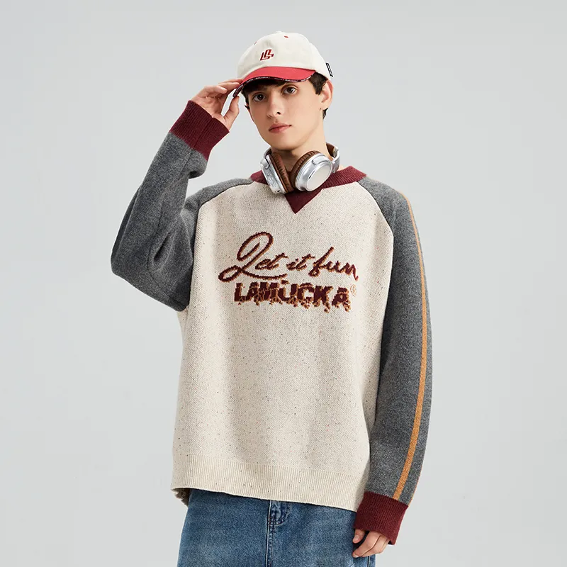 LAMLICKA Sweater Unisex Apricot-2