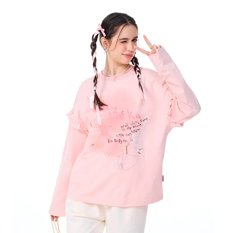 LAMLICKA T Shirts Women's Pink-2