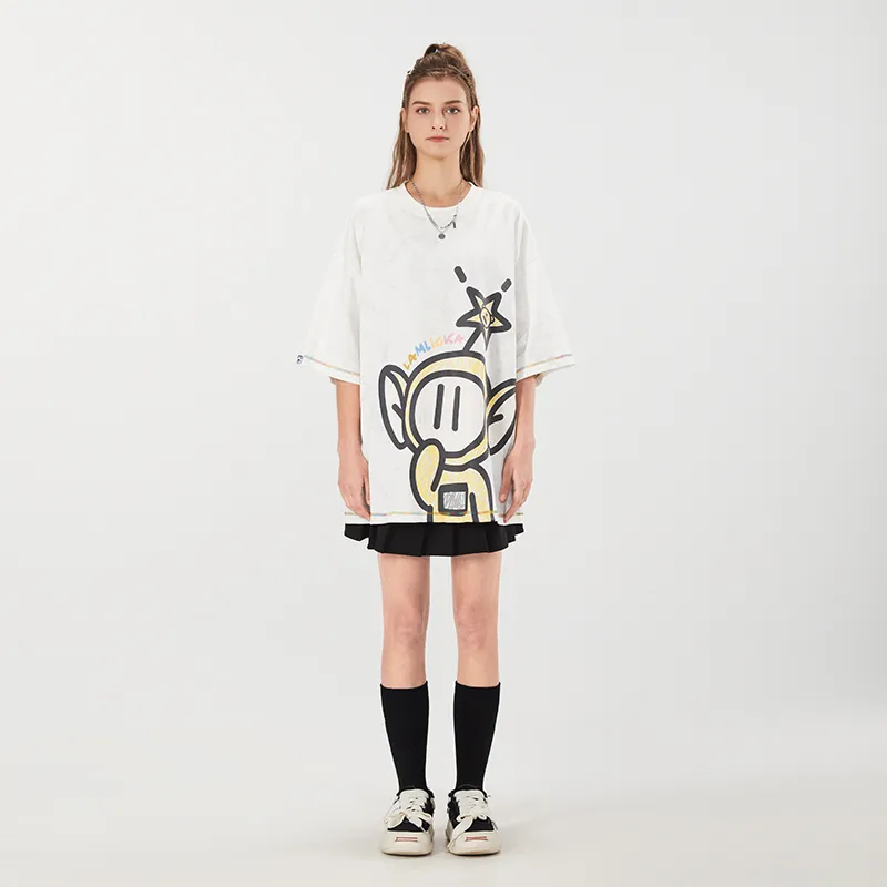 LAMLICKA x AIDEMENG T Shirt Unisex Apricot-3