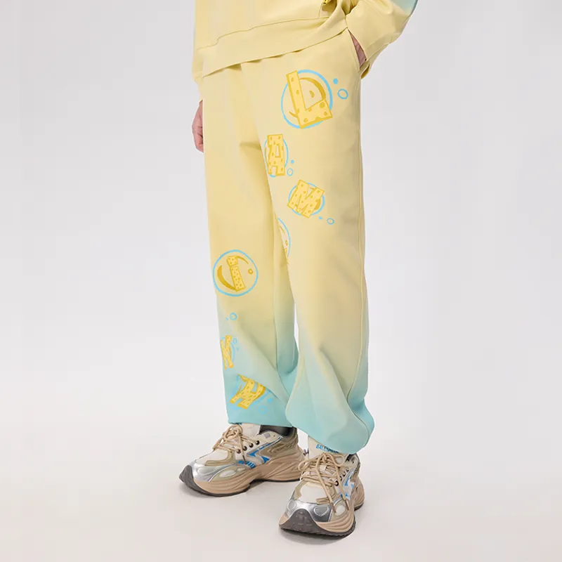 LAMLICKA Casual Pants Unisex Light Yellow-3