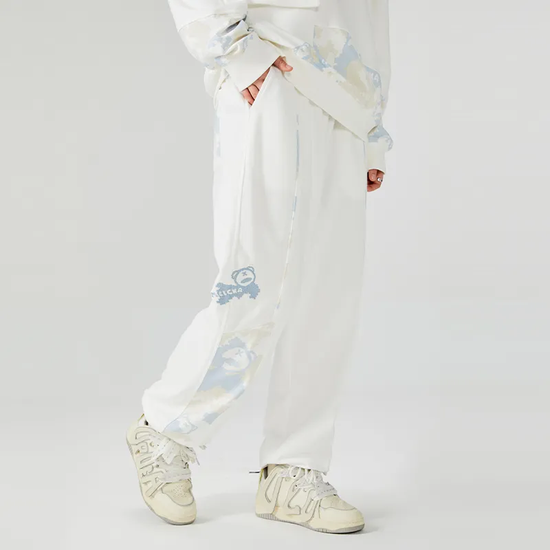 LAMLICKA 24SS Knitted Sports Pants Unisex White-3