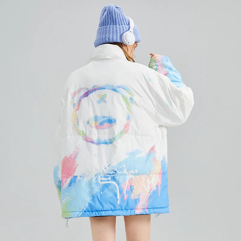LAMLICKA Puffer Jacket Unisex White-4