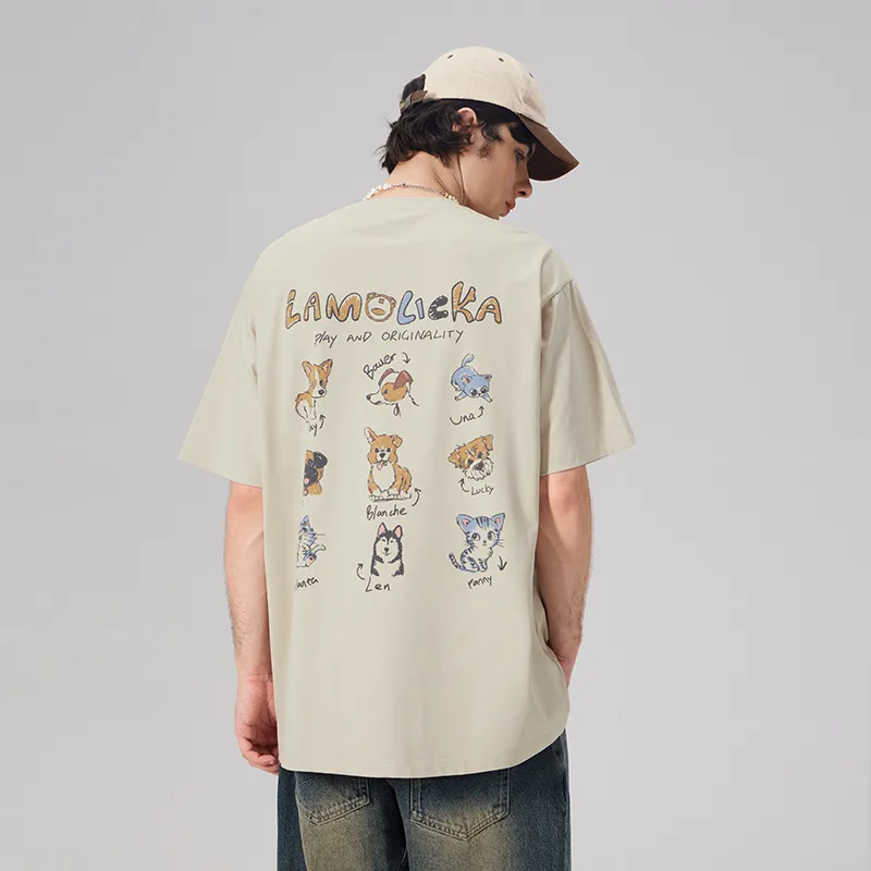 LAMLICKA T Shirt Unisex Apricot-7