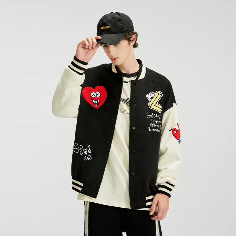 LAMLICKA Baseball Jerseys Unisex Black-2