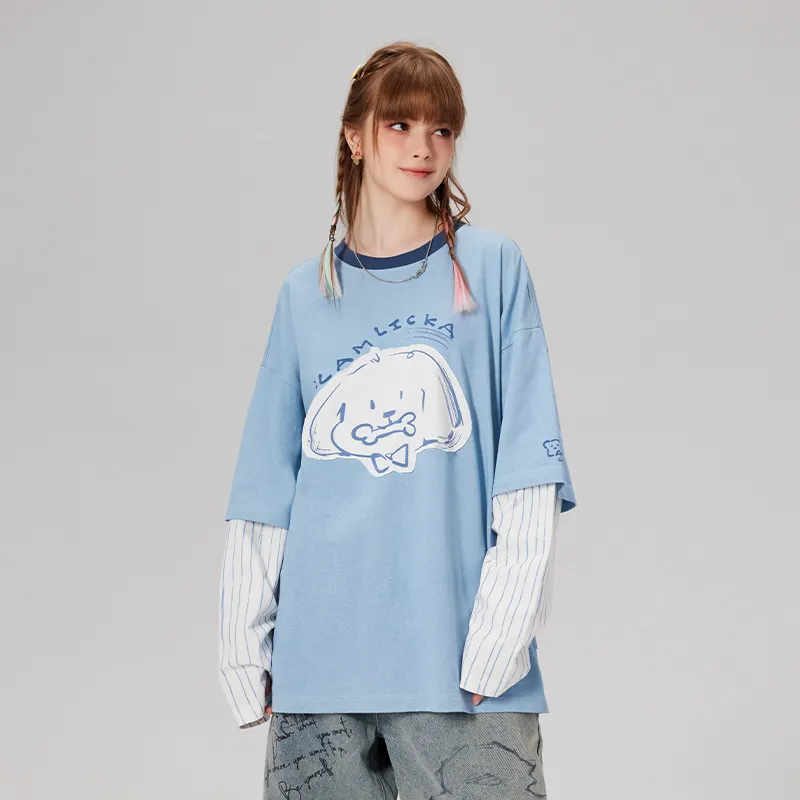 LAMLICKA T Shirts Unisex Blue-6