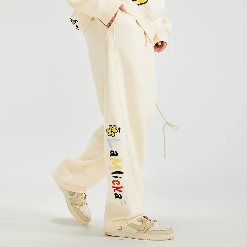LAMLICKA Casual Pants Unisex Apricot-2