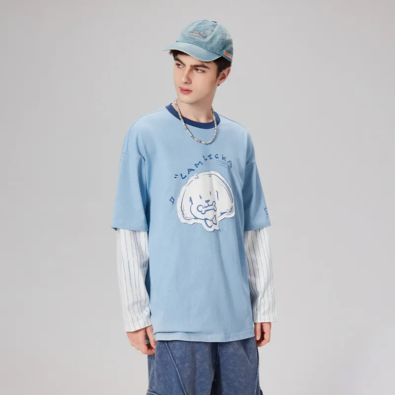 LAMLICKA T Shirts Unisex Blue-5