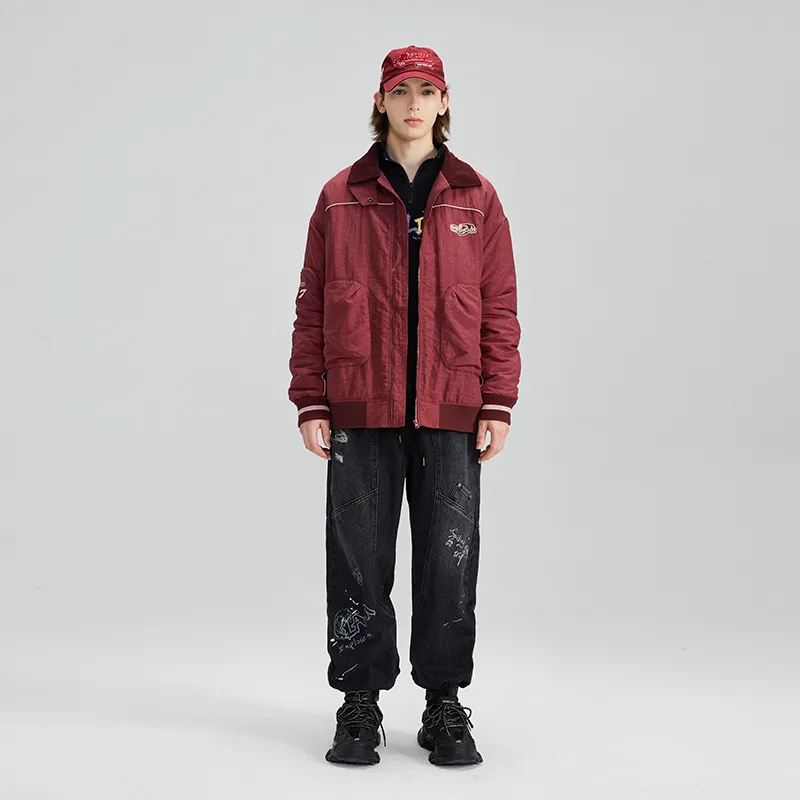 LAMLICKA Puffer Jackets Unisex Red-7