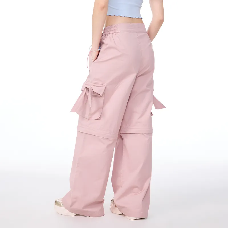 LAMLICKA Casual Pants Women's Pink-3