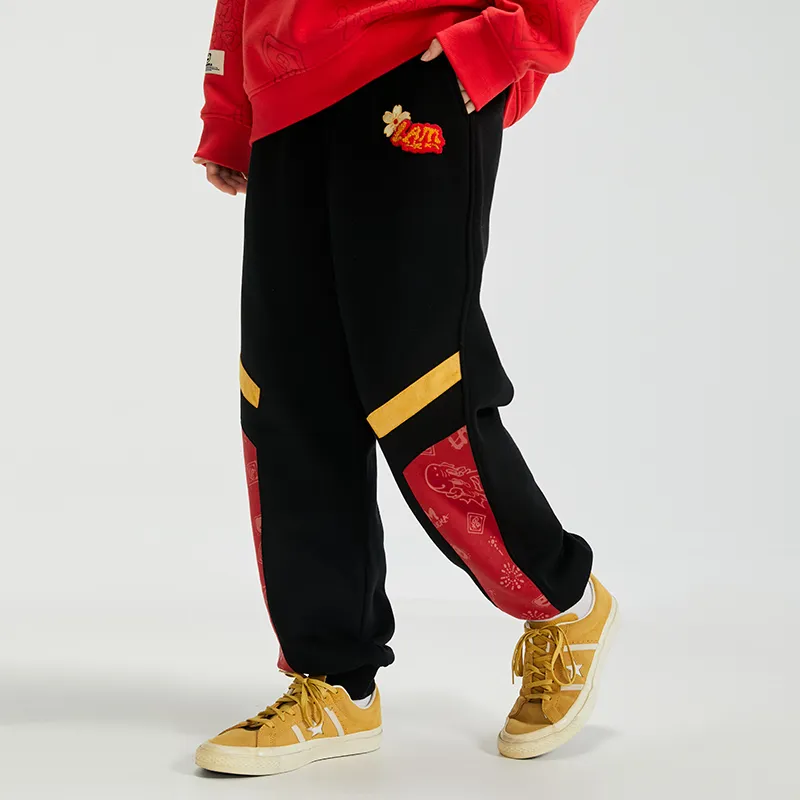 LAMLICKA Casual Pants Unisex Black With Gift Box Sets-3
