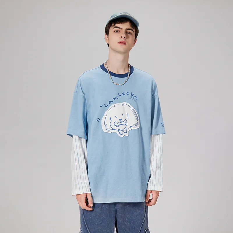 LAMLICKA T Shirts Unisex Blue-4