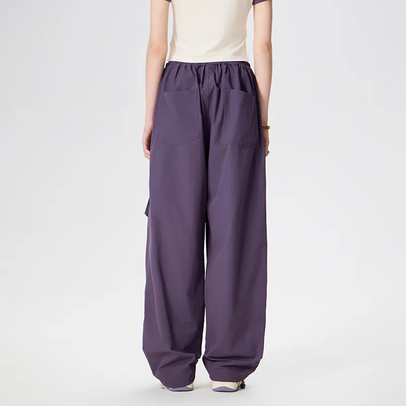 LAMLICKA Casual Pants Unisex Purple-4