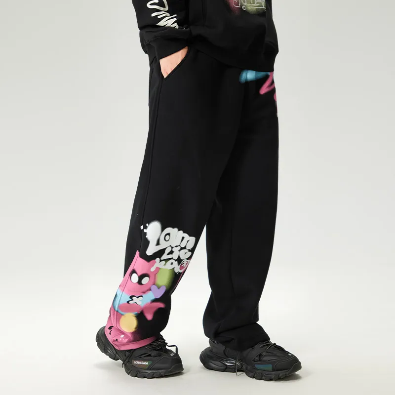 LAMLICKA Casual Pants Unisex White-7