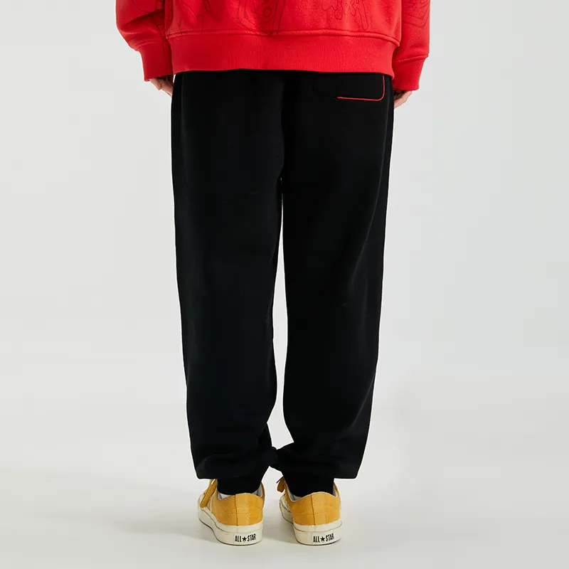 LAMLICKA Casual Pants Unisex Black With Gift Box Sets-4