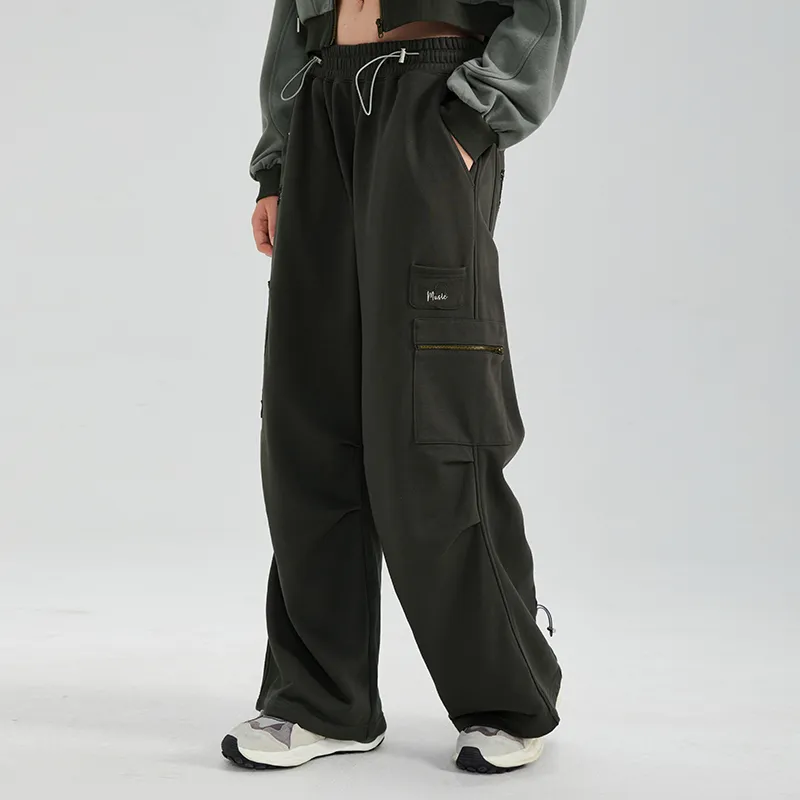 LAMLICKA Cargo Pants Unisex Gray-2