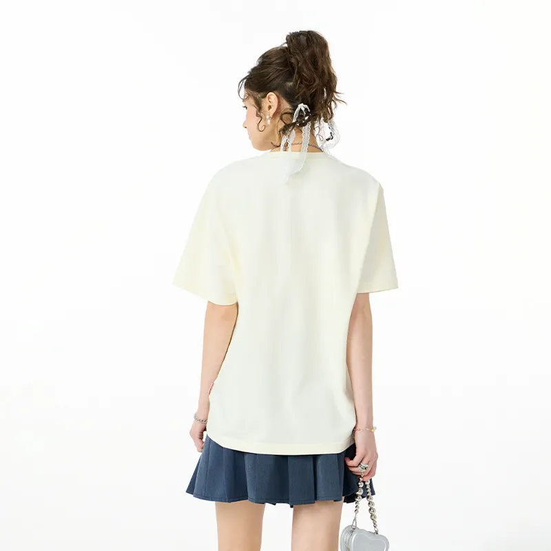 LAMLICKA T Shirts Women's Apricot-4