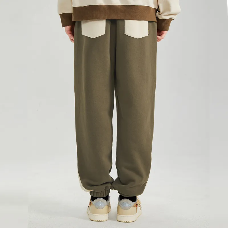 LAMLICKA Knitted Sweatpants Unisex Coffee-3