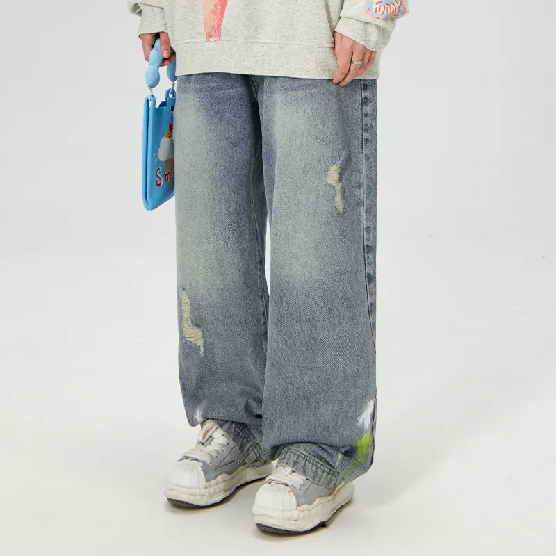 LAMLICKA Jeans Unisex Blue-5