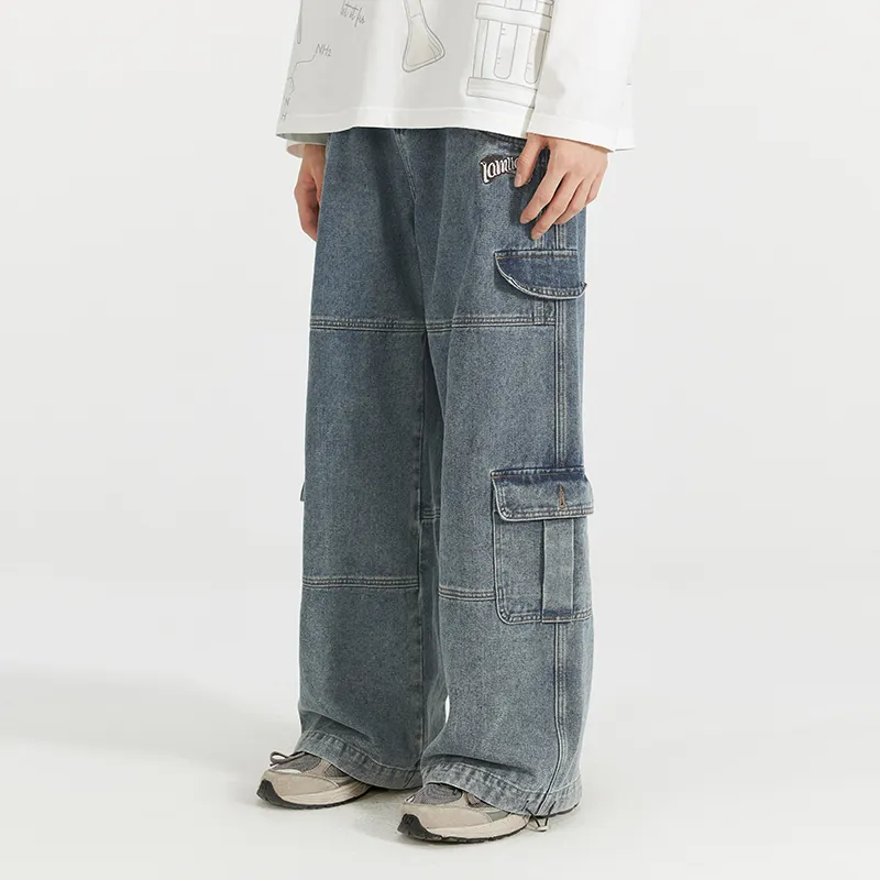 LAMLICKA Jeans Unisex Blue-6