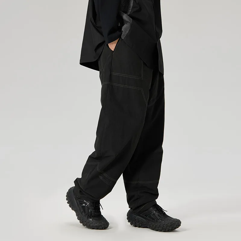 LAMLICKA Casual Pants Unisex Black-5