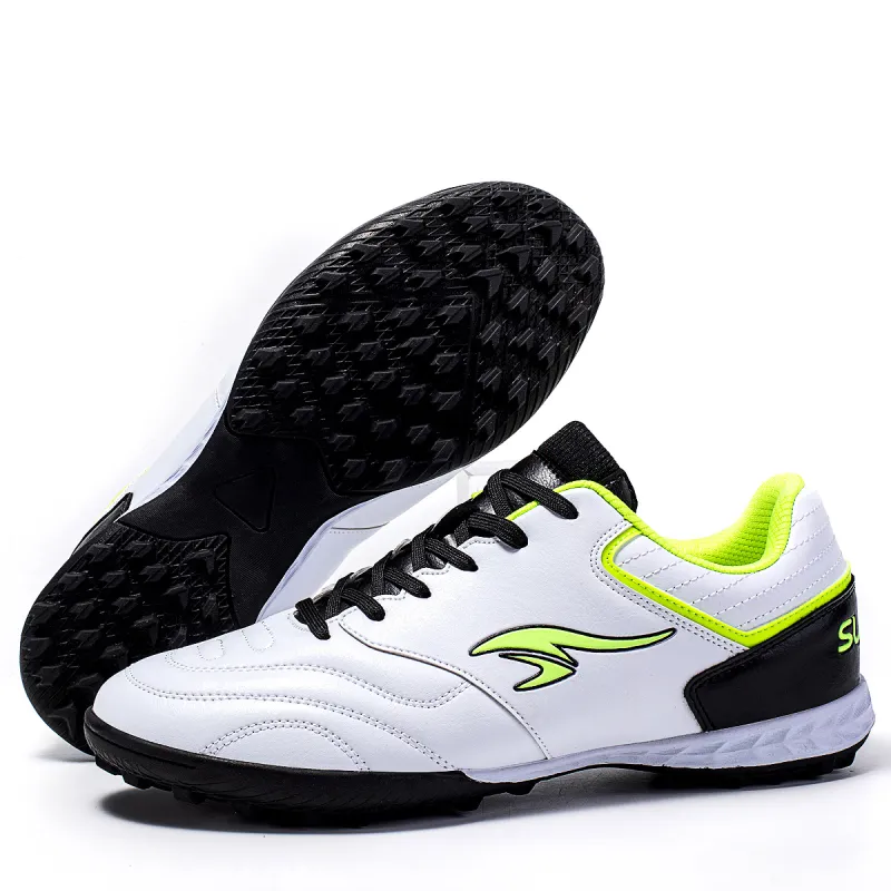 SUNAIS Soccer Shoes Unisex Low Top Black/Yellow-5