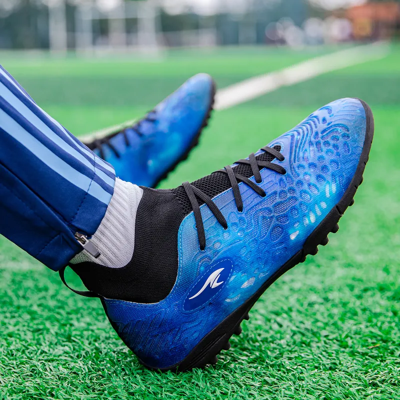 SUNAIS MG Rubber Short Studs TF Rubber Broken Studs Artificial Ground, Natural Ground Breathable Soccer Shoes Unisex-17
