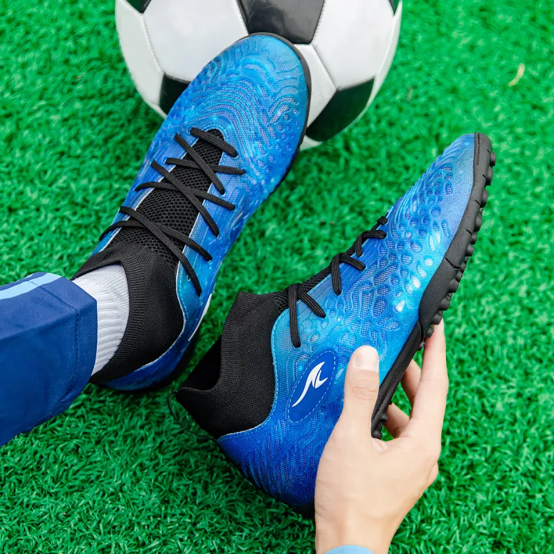 SUNAIS MG Rubber Short Studs TF Rubber Broken Studs Artificial Ground, Natural Ground Breathable Soccer Shoes Unisex-15