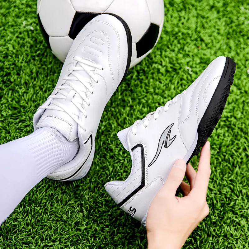 SUNAIS Soccer Shoes Unisex Low Top Black/Yellow-10