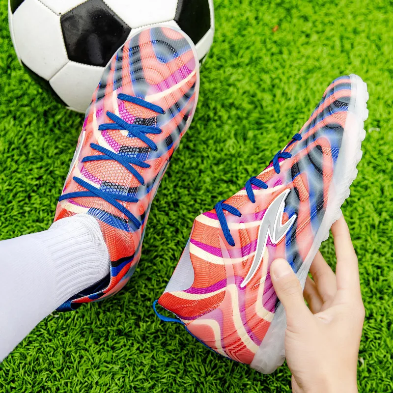 SUNAIS MG Rubber Short Studs TF Rubber Broken Studs Artificial Ground, Natural Ground Breathable Soccer Shoes Unisex-58