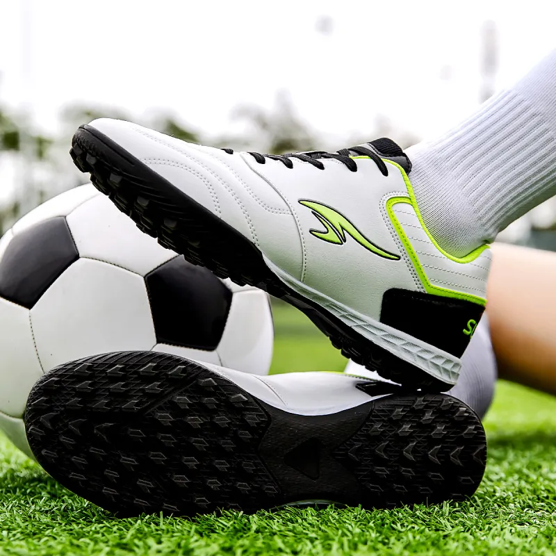 SUNAIS Soccer Shoes Unisex Low Top Black/Yellow-7