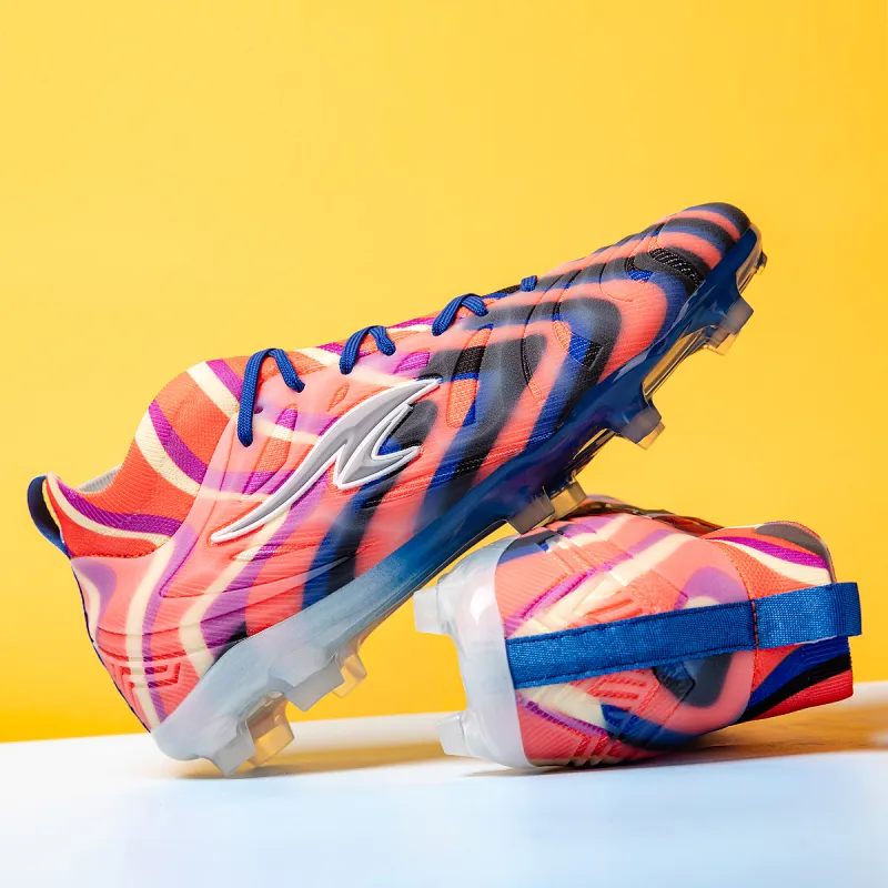 SUNAIS MG Rubber Short Studs TF Rubber Broken Studs Artificial Ground, Natural Ground Breathable Soccer Shoes Unisex-55