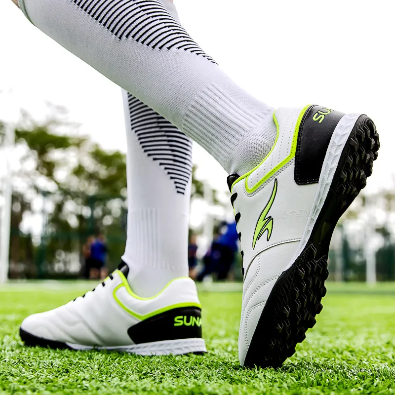 SUNAIS Soccer Shoes Unisex Low Top Black/Yellow-9