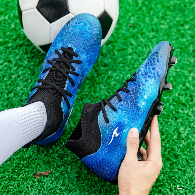 SUNAIS MG Rubber Short Studs TF Rubber Broken Studs Artificial Ground, Natural Ground Breathable Soccer Shoes Unisex-6