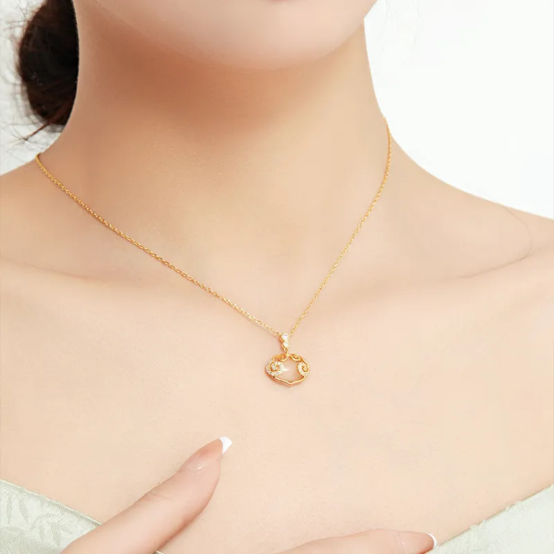 Mom's Gift Chalcedony Jade Necklaces Women's-4