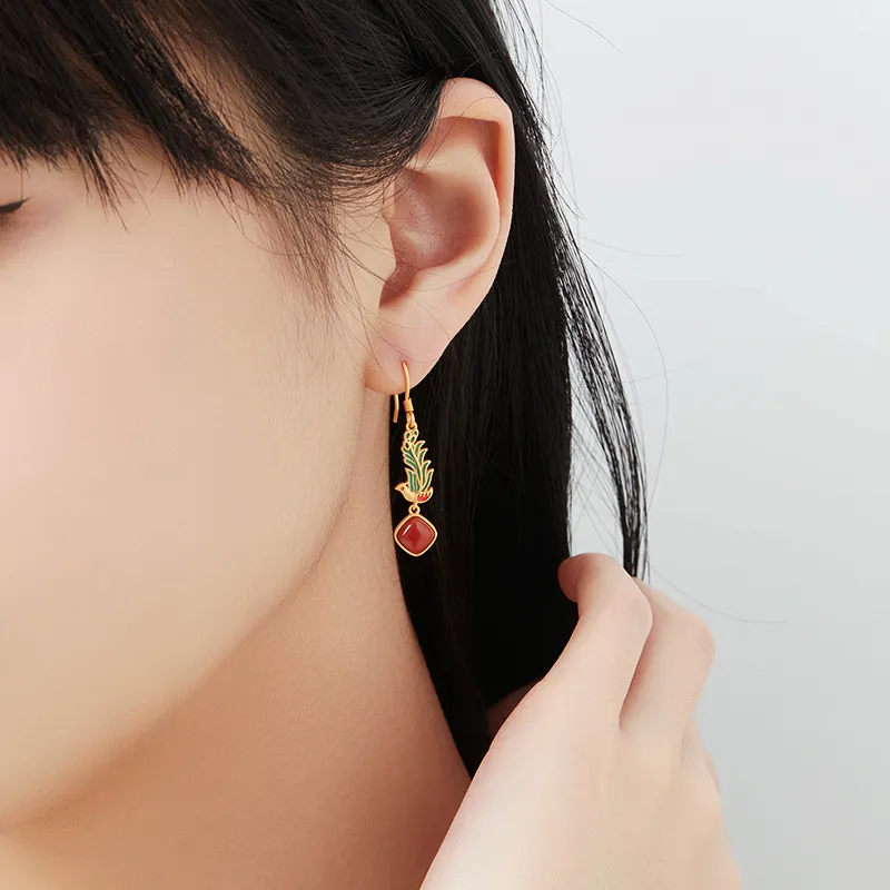 Mom's Gift Agate Earrings Women's-3