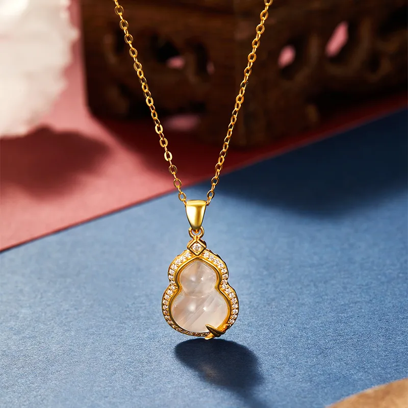 Mom's Gift Chalcedony Jade Necklaces Women's-8