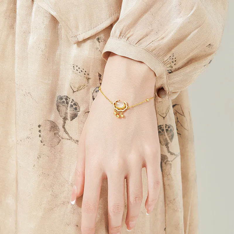 Mom's Gift Chalcedony Jade Bracelets Women's-8