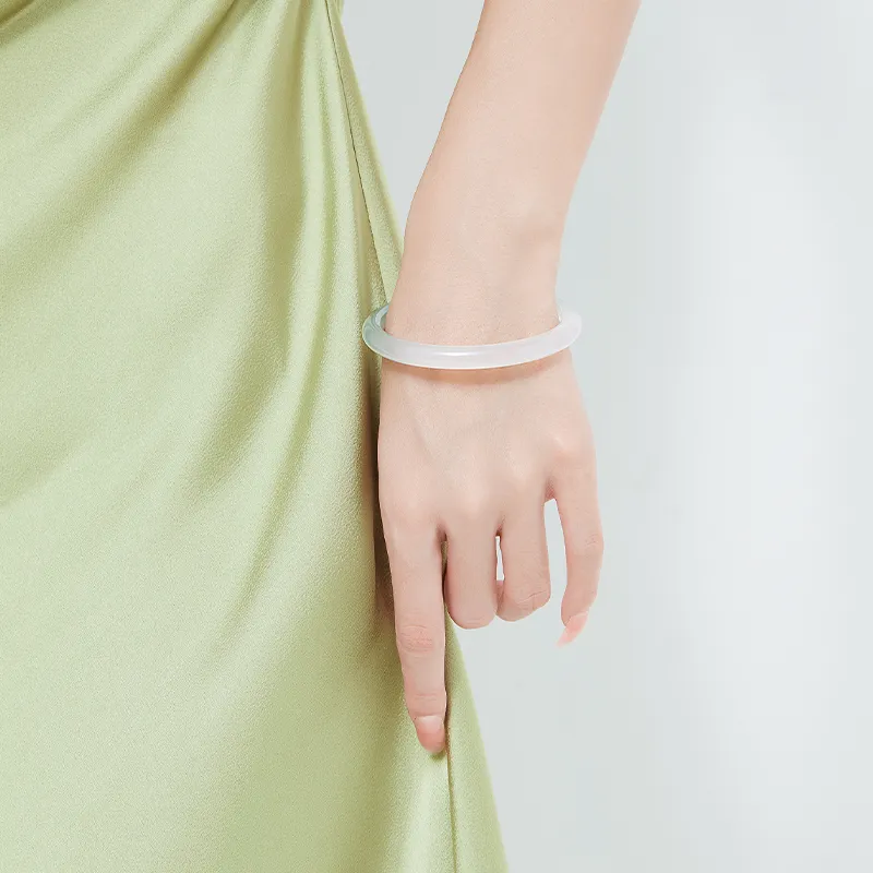 Mom's Gift Chalcedony Bangles Women's-6
