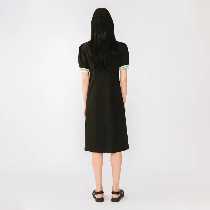 Cubic Short Sleeved Dresses Women's-2