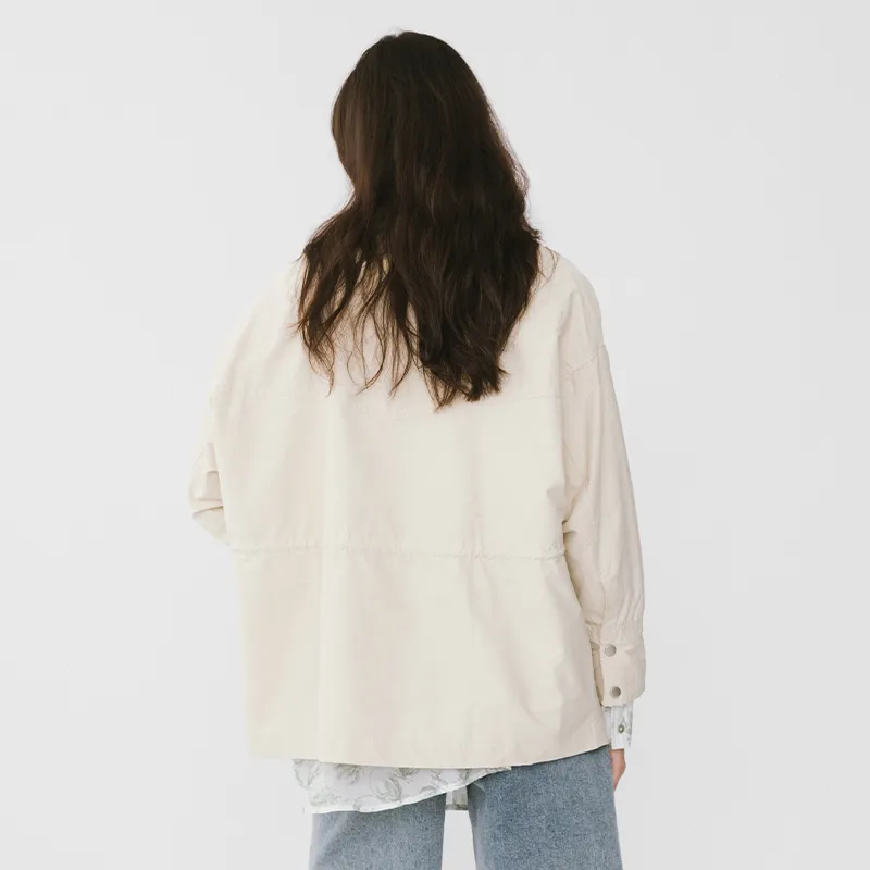 CUBIC Trench Coat Women's Apricot-2