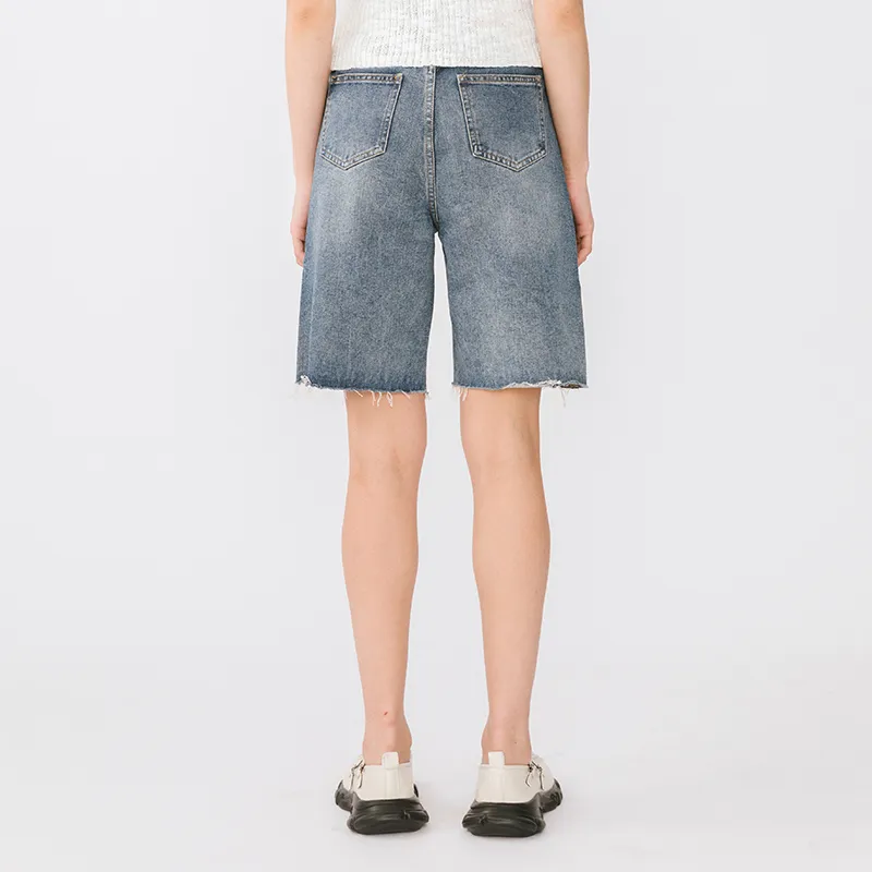 Cubic Denim Shorts Women's-4