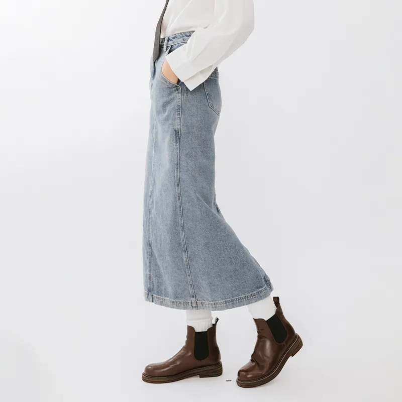 CUBIC Denim Long Skirts Women's-4