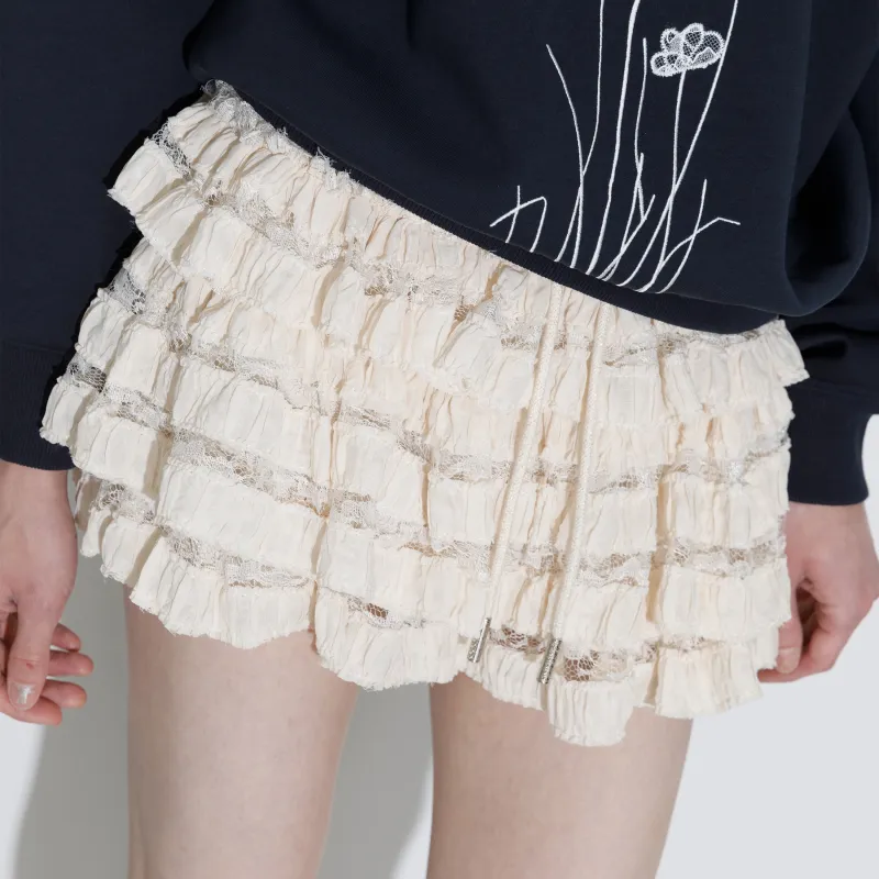 CUBIC Casual Short Skirts Women's Apricot-3