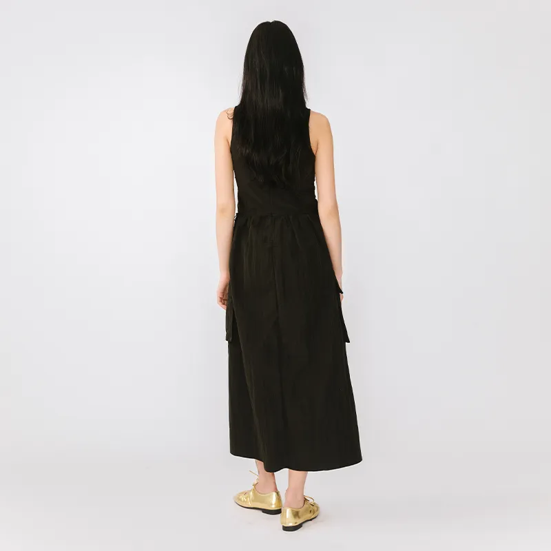 Cubic Sleeveless Dresses Women's-5