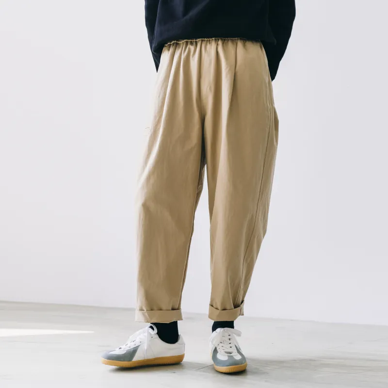 PUNCTILIOUS Casual Pants Unisex Khaki-3