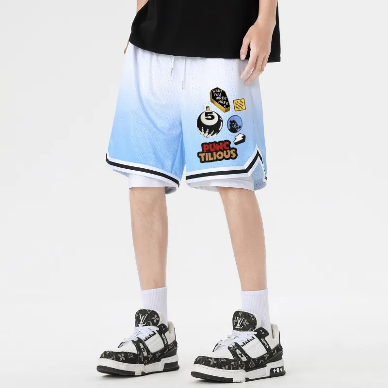 PUNCTILIOUS Casual Shorts Unisex-17
